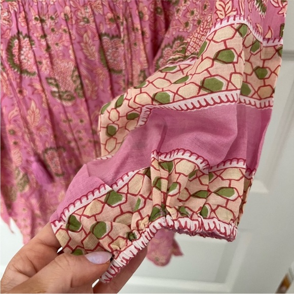 Cleobella Pink and Green Boho Top - Picture 3 of 5